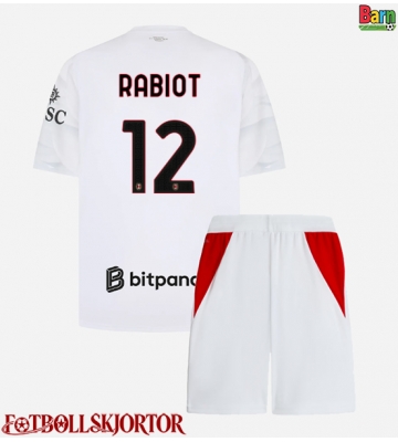 AC Milan Adrien Rabiot #12 Borta Kläder Barn 2026-27 Kortärmad (+ Korta byxor)